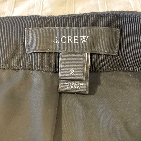 J.Crew Black Brocade Skirt - Picture 3 of 4